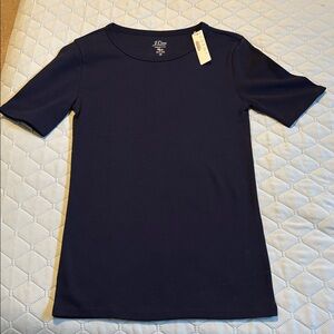 J. Crew Perfect Fit T-Shirt Navy SZ S NWT
